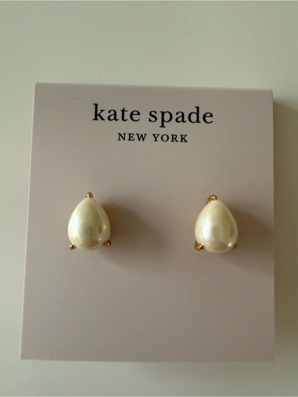 kate spade gold-tone stud earring backs